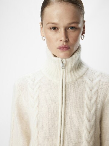 OBJECT Knit cardigan 'OBJNete' in Beige