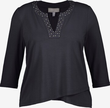 T-shirt Ulla Popken en noir : devant