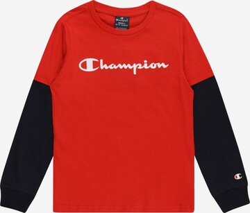 Champion Authentic Athletic Apparel Shirt in Rood: voorkant