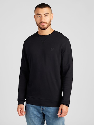 Sweat-shirt Lyle & Scott en noir : devant