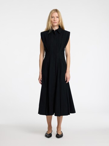 SELECTED Blusenkleid in Schwarz: Vorderseite