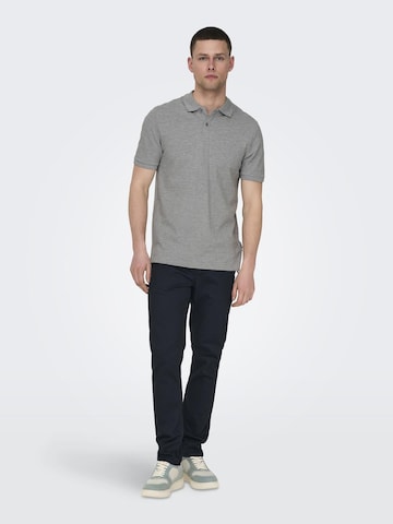 Only & Sons Poloshirt 'TRAY' in Grau