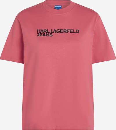 Marškinėliai iš KARL LAGERFELD JEANS, spalva – avietinė / juoda, Prekių apžvalga