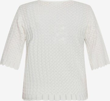 Usha Knit Cardigan in White