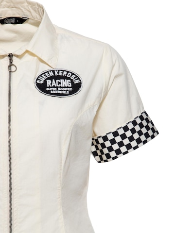 Queen Kerosin Blouse 'Super Modified' in White