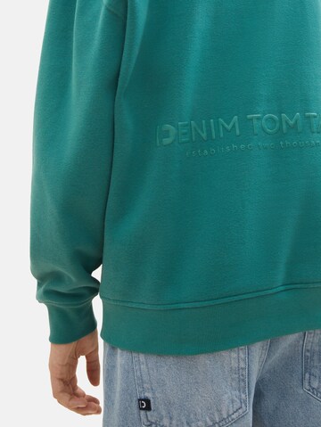 Felpa di TOM TAILOR DENIM in verde