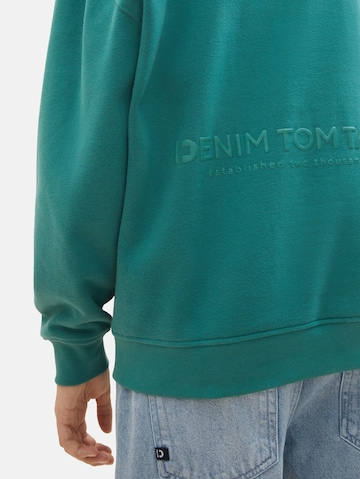TOM TAILOR DENIM Sweatshirt i grøn