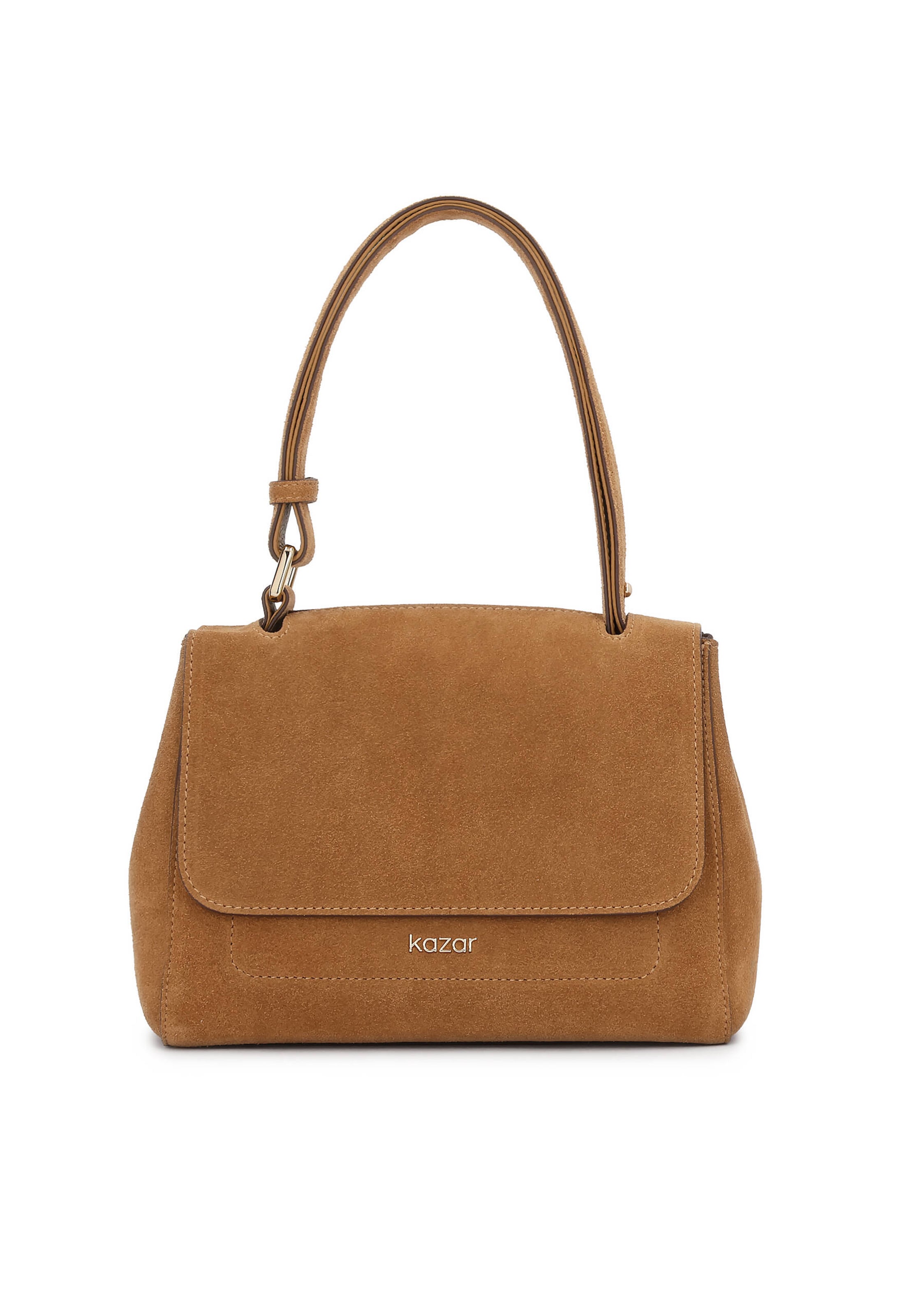 Borsa a mano di Kazar in marrone: frontale