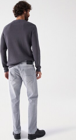 Coupe slim Jean Salsa Jeans en gris