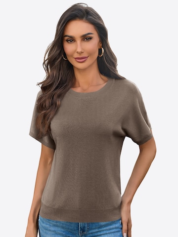 Imily Bela Пуловер в кафяво: отпред