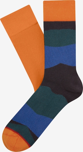 Calzino Cheerio di colore blu / blu notte / smeraldo / arancione neon, Visualizzazione prodotti