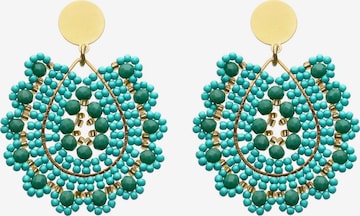 IZIA Earrings in Blue: front