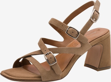 Sandales Tamaris en beige : devant