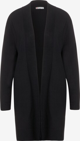 STREET ONE Knit Cardigan in Black: front