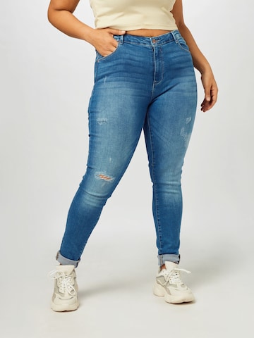 ONLY Carmakoma Skinny Jeans 'Carlaola Life' in Blue: front