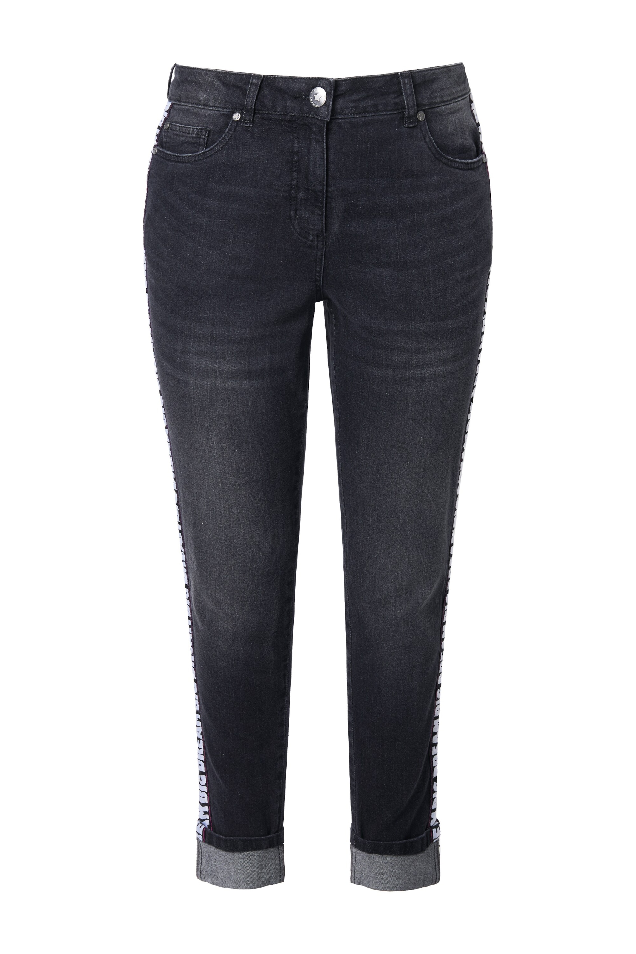Angel of Style Skinny Jeans in Black: front