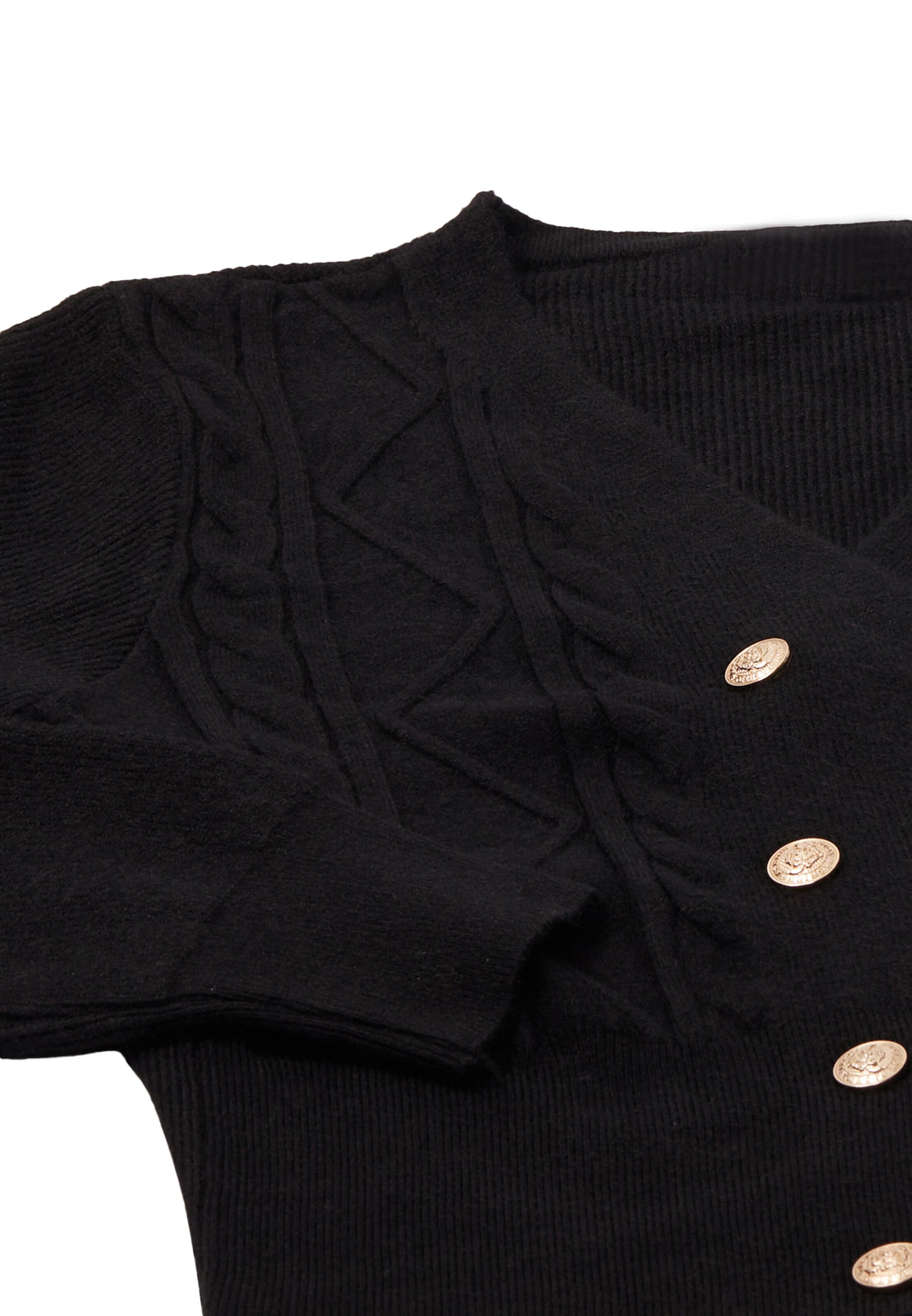 NAEMI Cardigan i sort