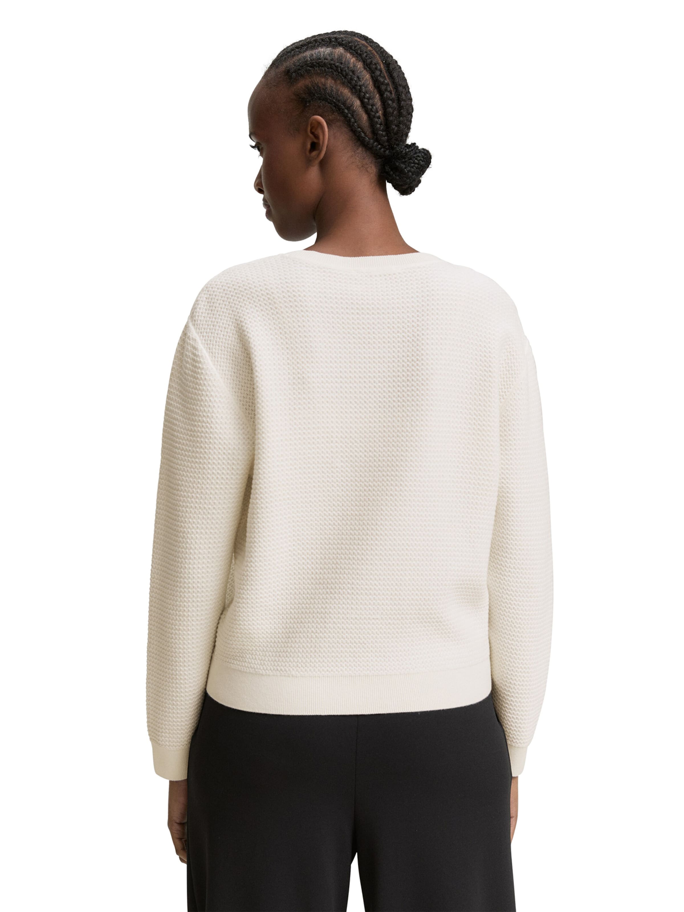 Pull-over TOM TAILOR DENIM en blanc