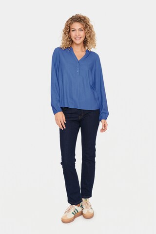 Camicia da donna 'Campanula' di SAINT TROPEZ in blu