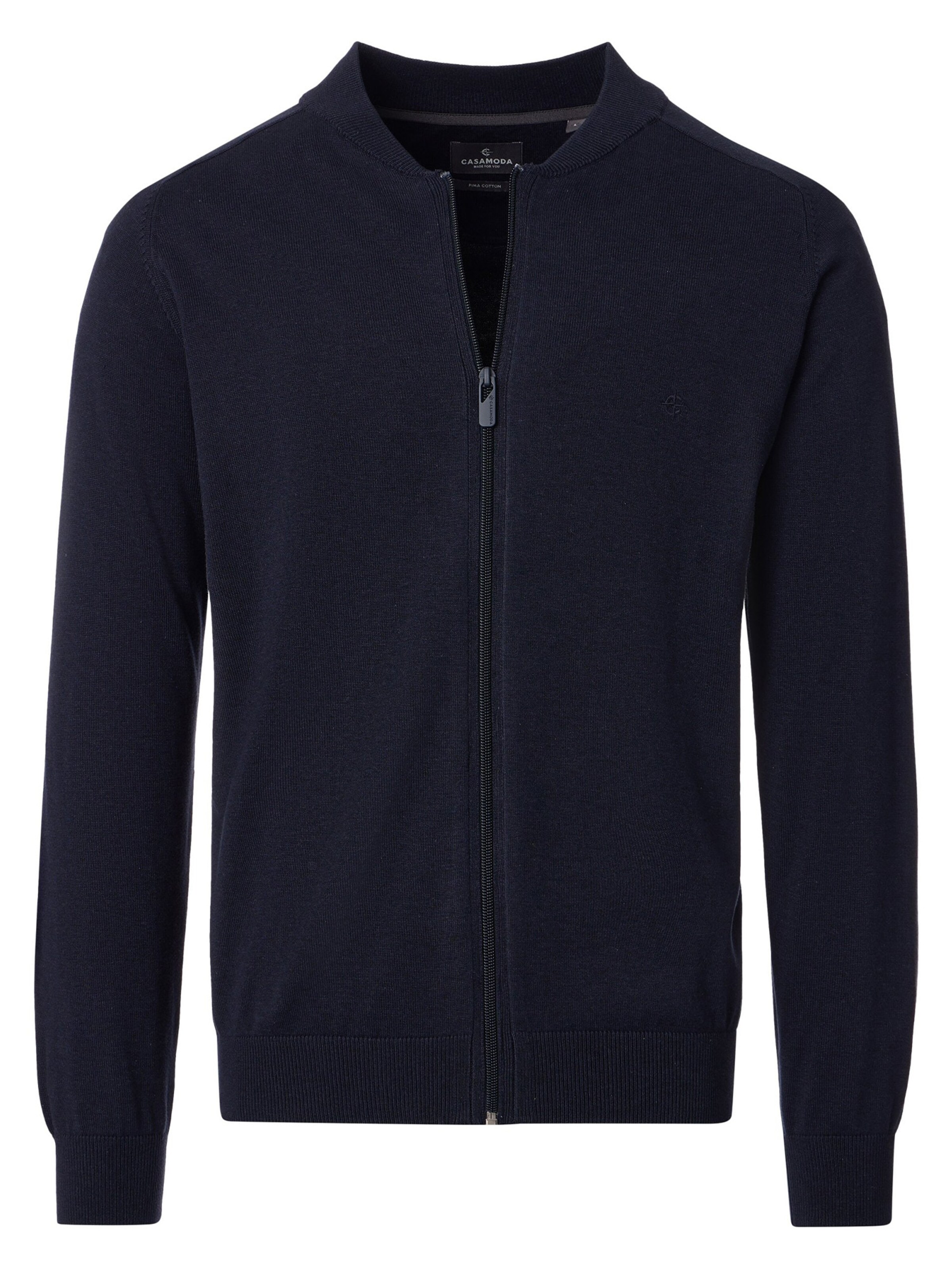 CASAMODA Strickjacke 'Basic'‌‌‌‌ in Blau: Vorderseite