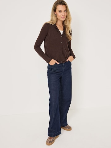 Tamaris Gebreid vest in Bruin