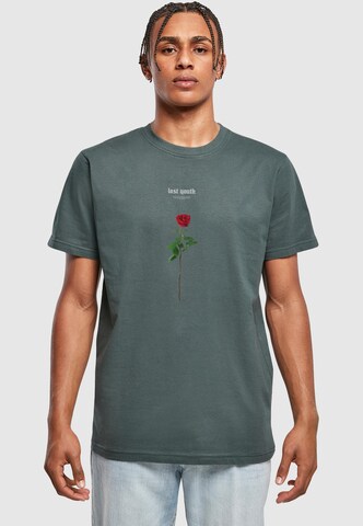 Mister Tee Shirt 'Lost Youth Rose' in Green: front