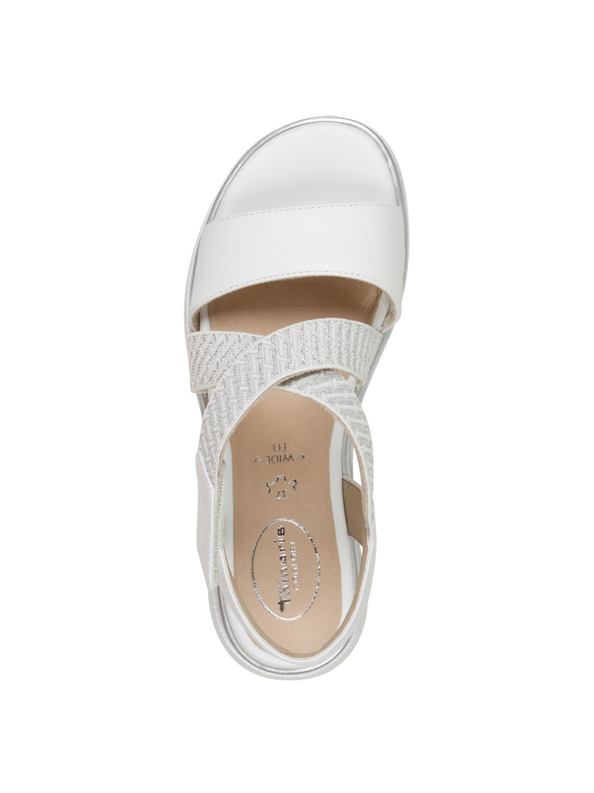 Sandales 'Comfort' Tamaris en blanc