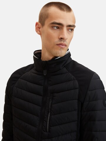 TOM TAILOR Between-season jacket in Black