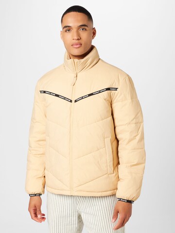 Tommy Jeans Winterjacke in Beige: Vorderseite