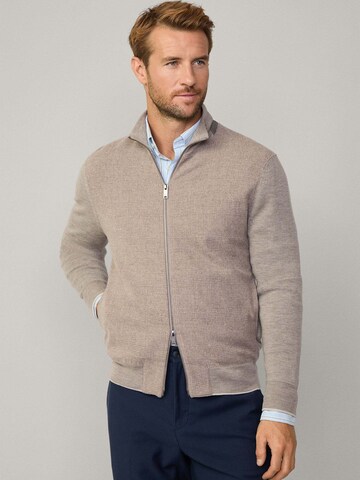 Hackett London Strickjacke in Beige: Vorderseite