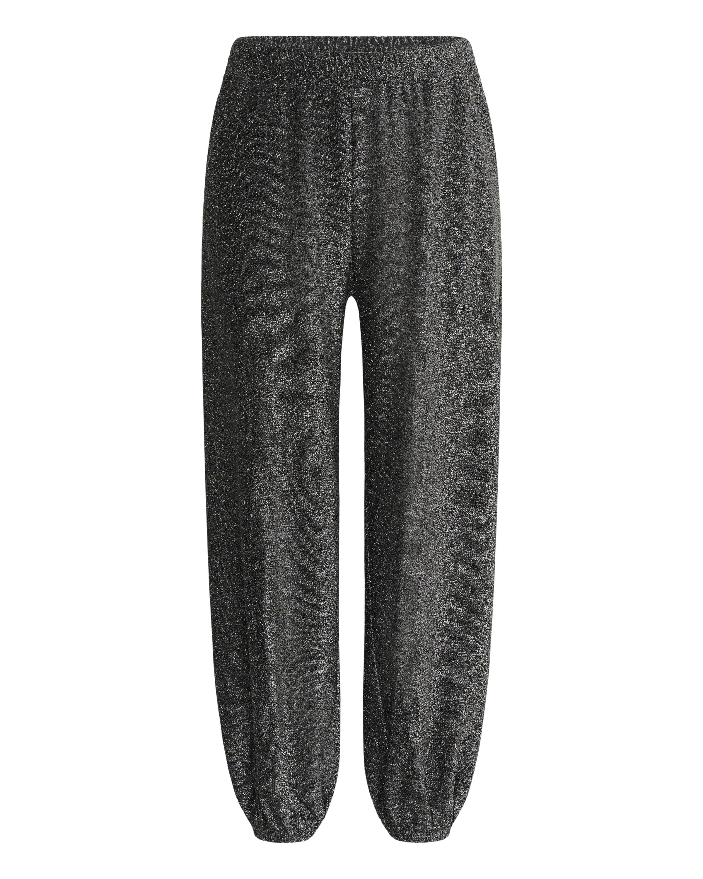 KAFFE CURVE Loose fit Trousers 'Rebaccy' in Silver: front