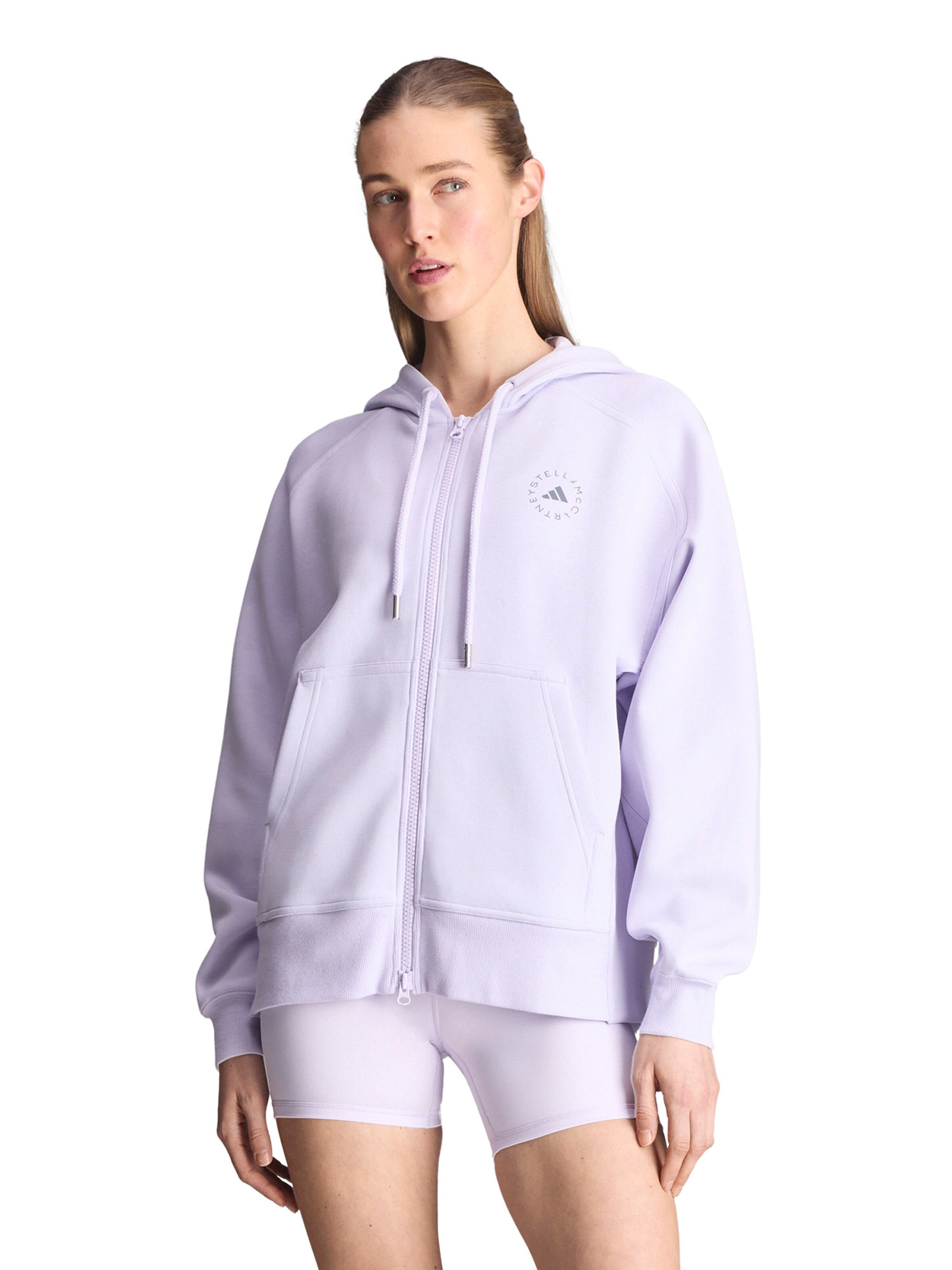 Bluză cu fermoar sport de la ADIDAS BY STELLA MCCARTNEY pe mov: față