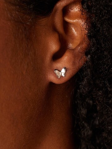 Boucles d'oreilles 'Basic' Lucardi en argent : devant
