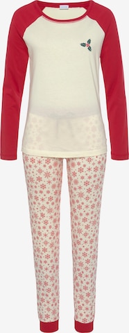 LASCANA Pyjama in Rood: voorkant