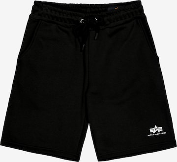 ALPHA INDUSTRIES Nohavice - Čierna: predná strana