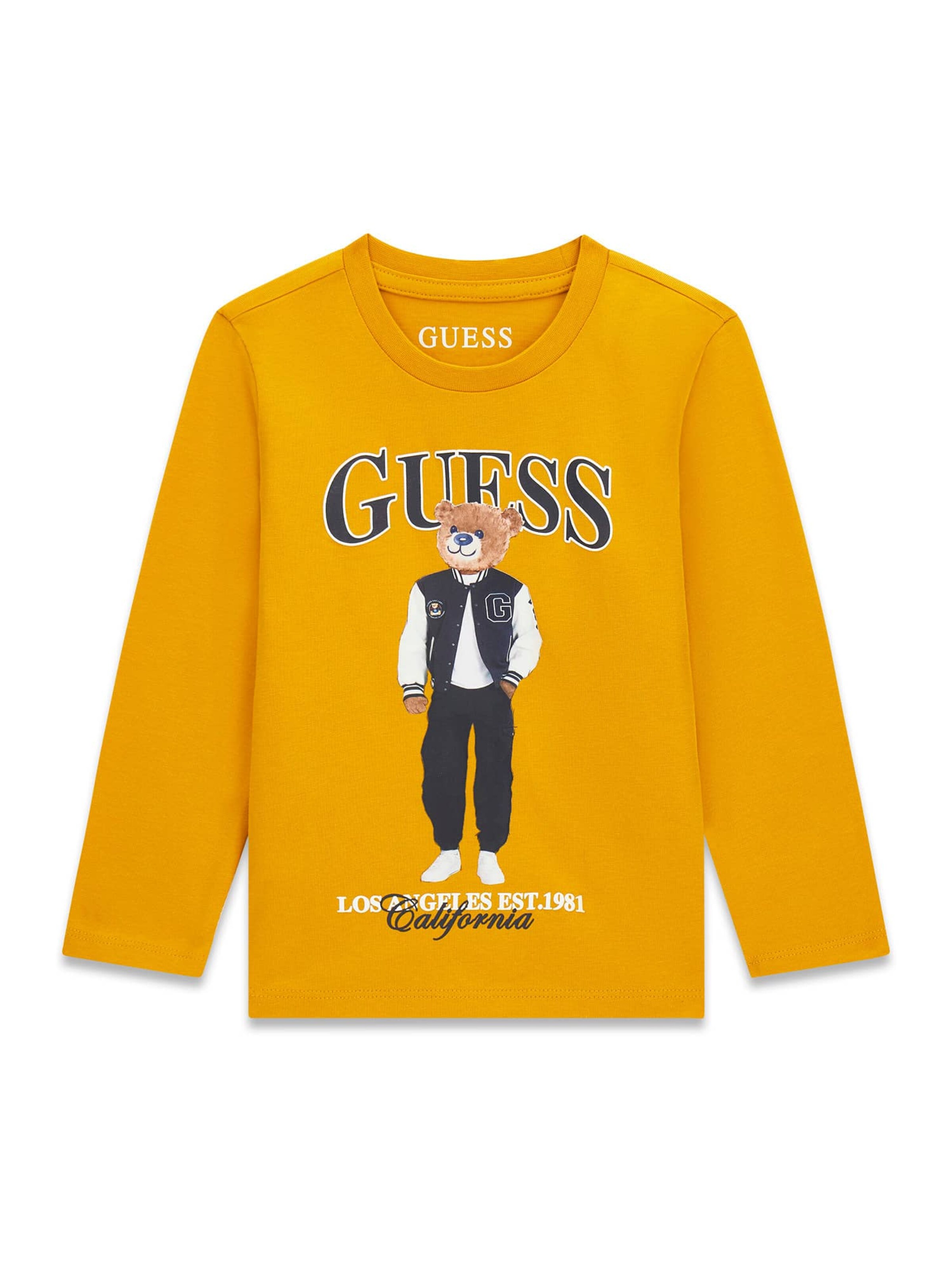 GUESS KIDS Shirt in Yellow: front