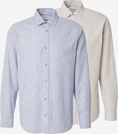 JACK & JONES Košulja 'JJESUMMER' u bež / plava / bijela, Pregled proizvoda