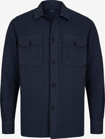 HECHTER PARIS Regular fit Button Up Shirt in Blue: front