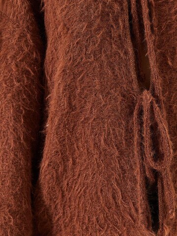 Bianco Lucci Gebreid vest in Bruin