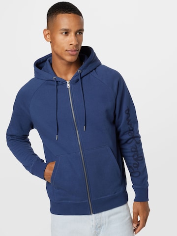 Pepe Jeans Sweatjacke 'JULIAN' in Blau: predná strana