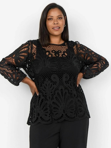 Wasabi Concept Bluse 'Saga' in Schwarz: Vorderseite