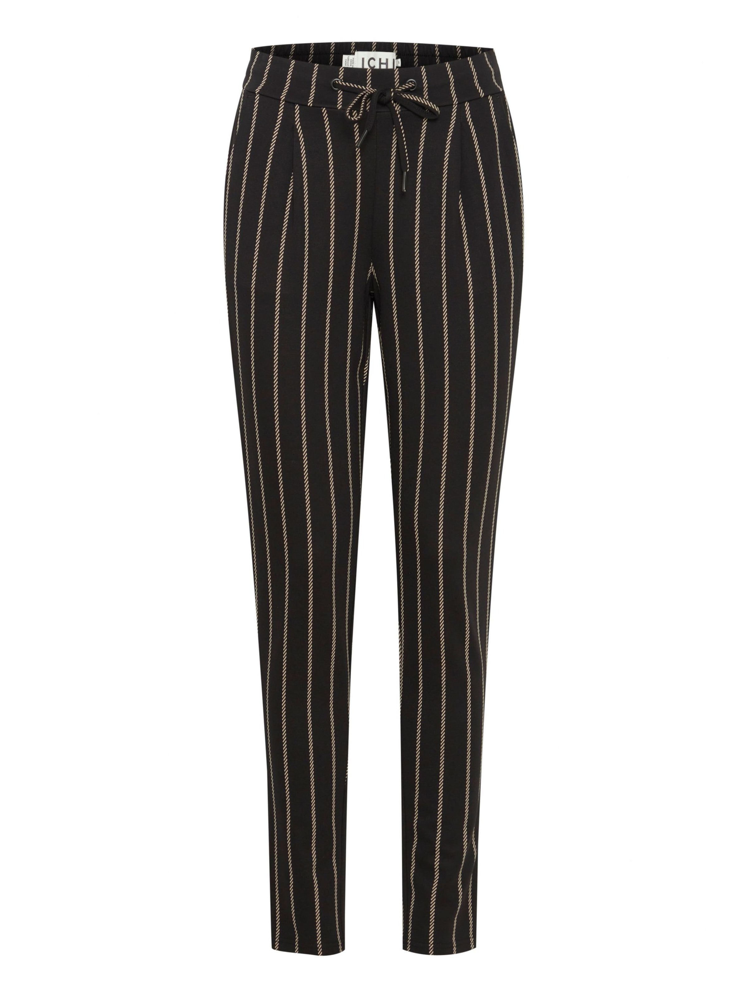 Pantalon 'RUTI' ICHI en noir : devant