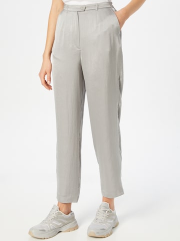 AMERICAN VINTAGE Regular Pleated Pants 'WIDLAND' in Grey: front