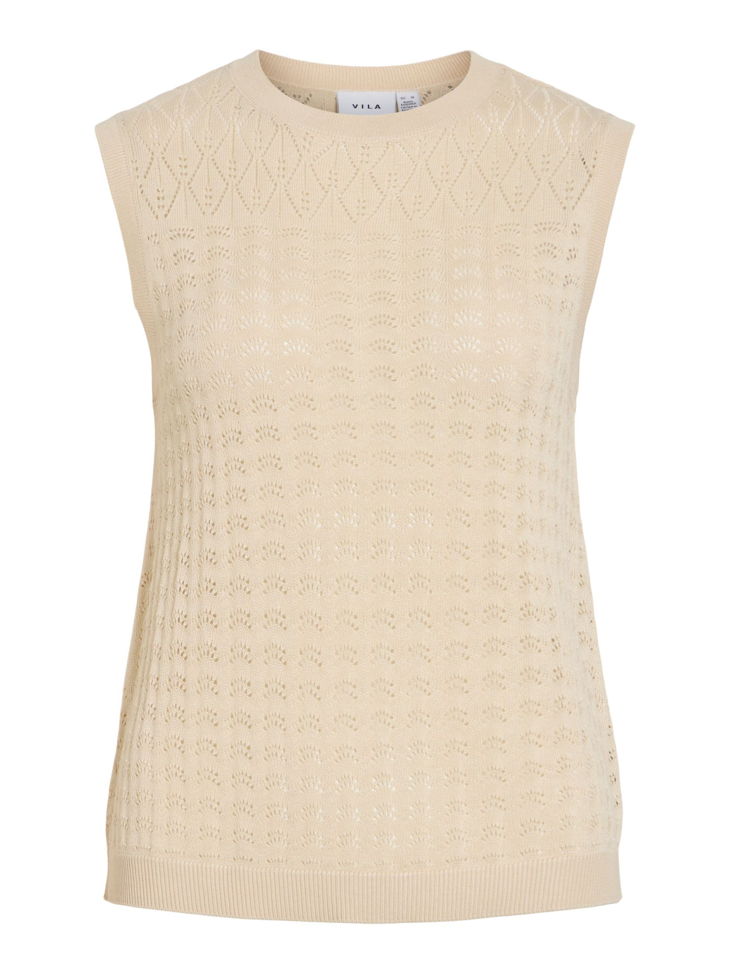 VILA Sweater 'VIMylie' in Beige: front