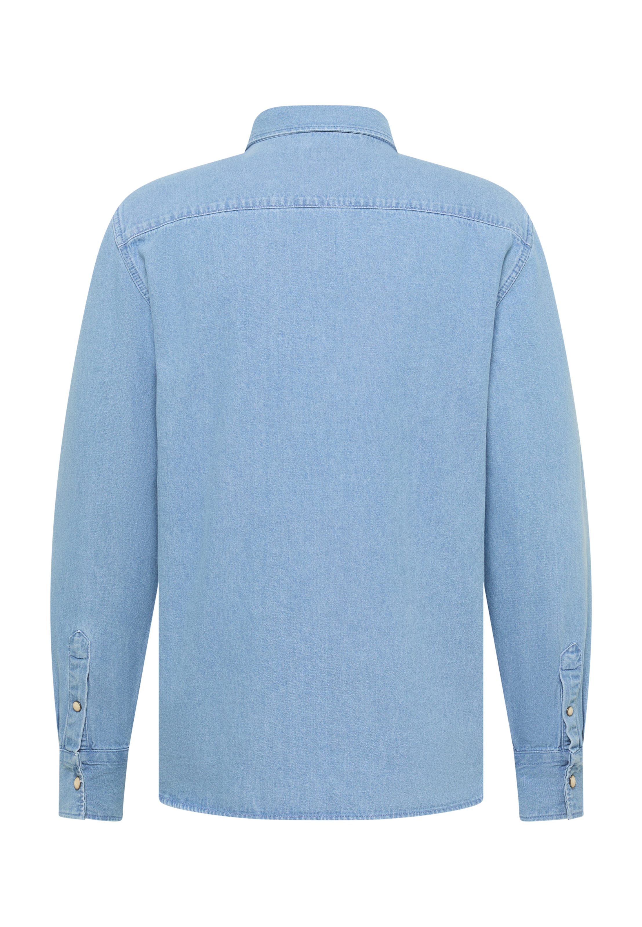 MUSTANG Comfort fit Button Up Shirt 'Duver ' in Blue