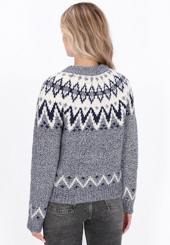 DreiMaster Vintage Gebreid vest 'Vintage' in Blauw
