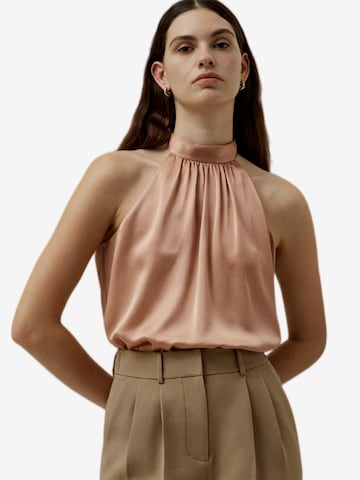 Lilysilk Trachtenshirt 'Graceful Breeze Neckholder Seidentop' in Pink: Vorderseite