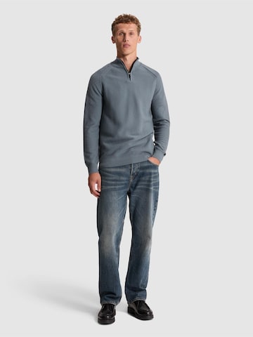 Pullover 'Pullover with raglan sleeves and half-zip' di CAST IRON in blu