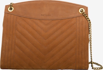 Nat&Nin Torba za čez ramo 'Simone' | rjava barva: sprednja stran