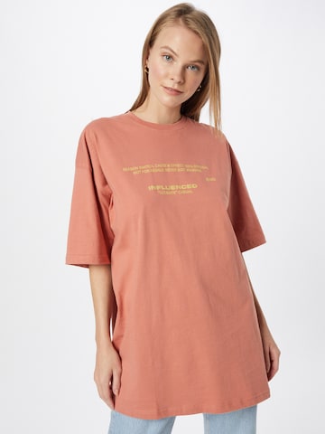 Public Desire Oversized Shirt in Orange: front